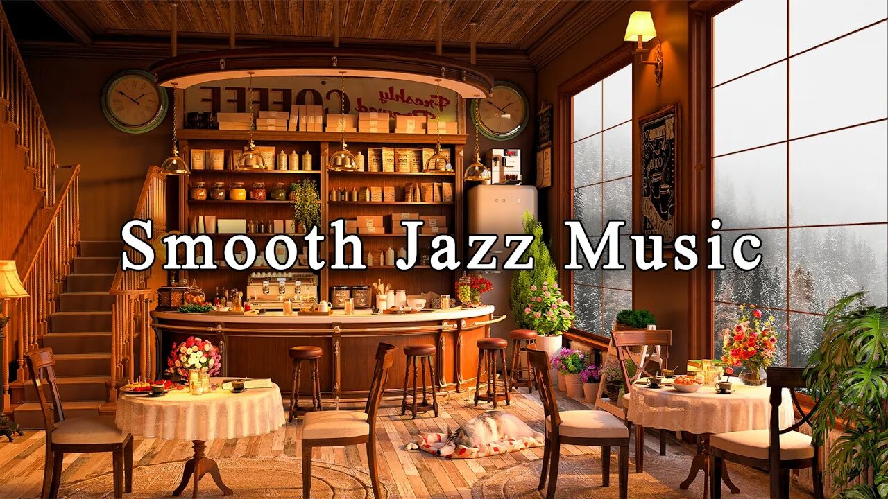 Cozy Coffee Shop Ambience With Smooth Jazz Music Relaxing Background