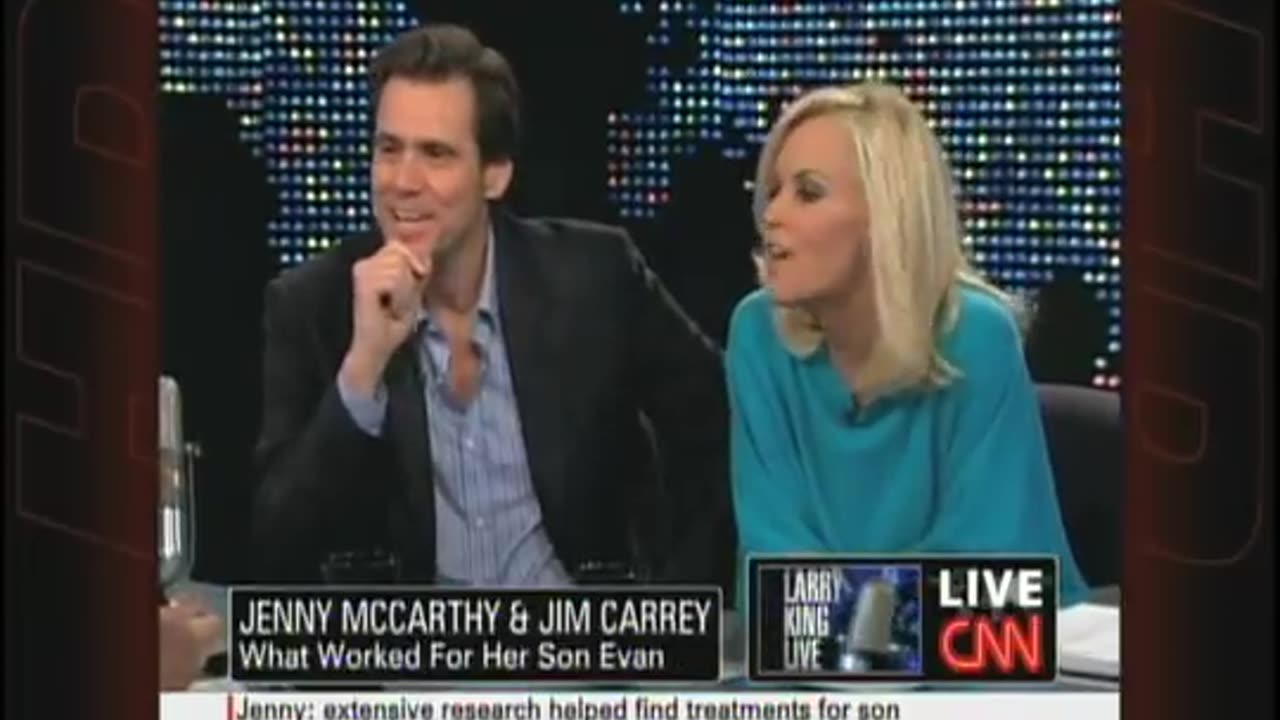 Jenny McCarthy And Jim Carrey On Larry King Live Vaccines And Autism