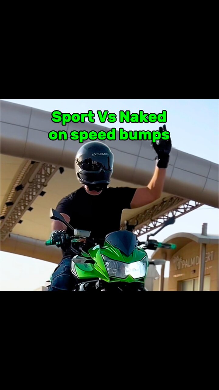 Sport Bike Vs Naked Bike On Speed Bumps