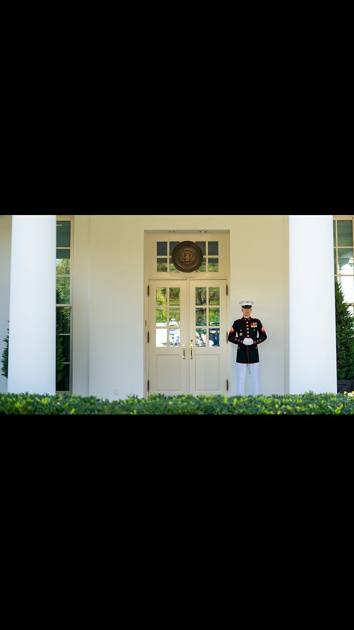 Biden S Secret Signal The Marine Outside The Oval Office