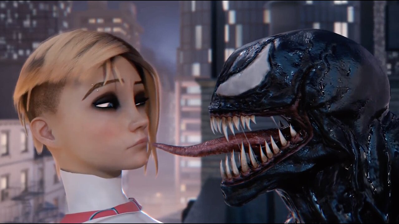 Venom Meets Spider Gwen Stacy