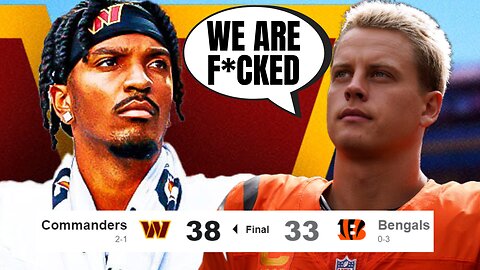 Rookie QB Jayden Daniels Has INSANE Game For Commanders To BEAT Bengals | Joe Burrow Drops To 0-3