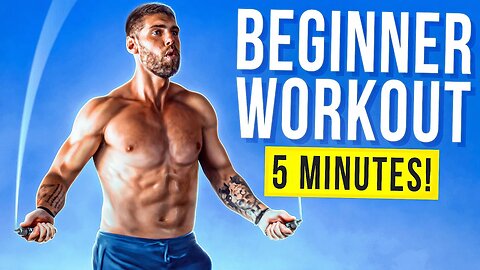 5 Min Beginner JUMP ROPE Cardio Workout