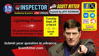 Ask the Inspector Ep. 197 (streams live on Sept. 24 at 3 PM ET)