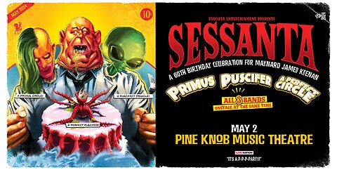 Sessanta: Primus Puscifer A Pefect Circle @ Pine Knob Clarkston Mi 5/2/24