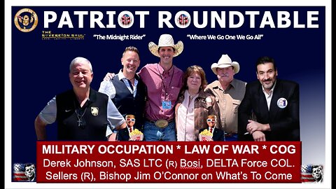 WWG1WGA LAW OF WAR Roundtable: Riccardo Bosi, Derek Johnson, COL Sellers, Aby & Bishop Jim O'Connor