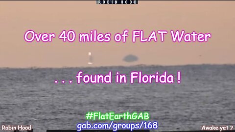 Over 40 miles of FLAT Water found in Florida !