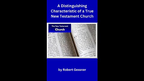 NT Church - by Robert Gessner, There is liberty for the exercise of gifts by the Holy Spirit.