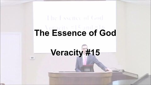 1/29/2023 - The Essence of God - Veracity #15