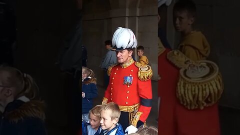 One the Queen's Guards that stood by her coffin #horseguardsparade