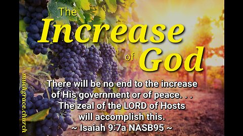 The Increase of God (8) : The Parable of the Talents