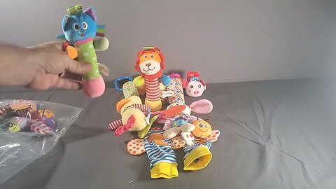 Wrist Rattles AND Foot Finder Rattle SockS Baby Toy Big Bag of Baby Rattles