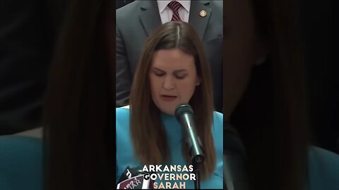 Arkansas Governor Sarah, Announcs A Universal School Choice Proposal