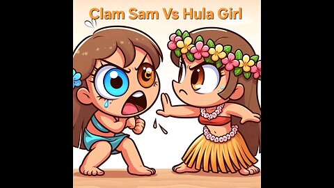 Sam The Clam Vs Hula Girl