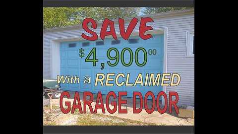 How I saved $4,900.00 dollars on my new overhead shop door!