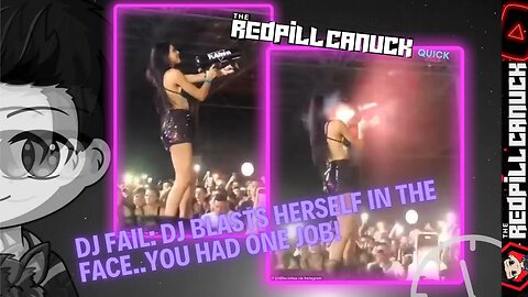 DJ FAIL: DJ BLASTS HERSELF IN THE FACE...YOU HAD ONE JOB!