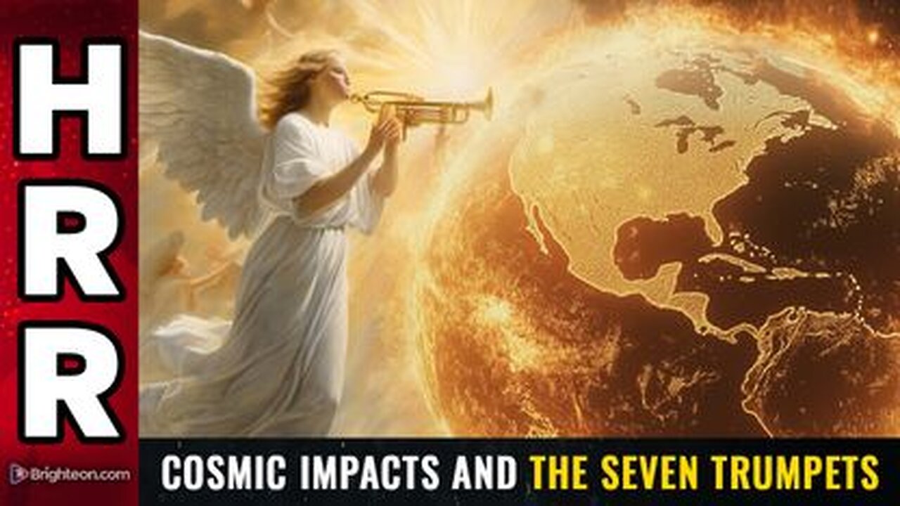 Cosmic Rumble Cosmic impacts and the Seven Trumpets