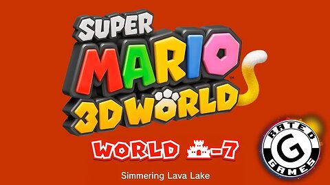 Super Mario 3D World No Commentary - World 🏰-7 - Simmering Lava Lake - All Stars and Stamps