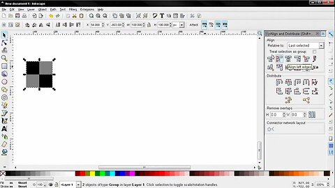 Create Checkerboard Graphic - Inkscape tutorial