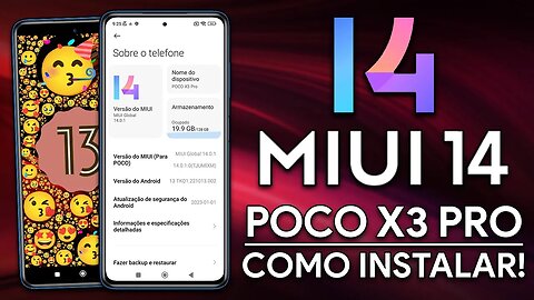 Como Instalar a MIUI 14 no POCO X3 PRO! | MIUI 14 ANDROID 13 PARA POCO X3 PRO!