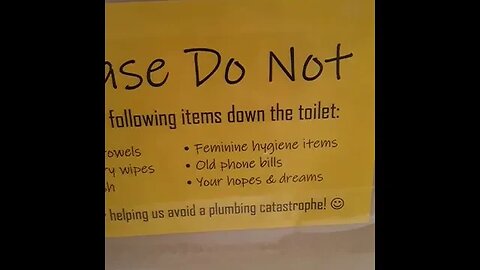 A sign in a random bathroom ( I had to share)