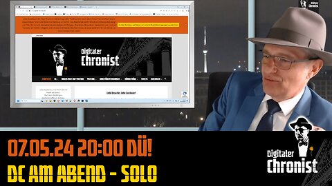 Aufzeichnung vom 07.05.24 20:00 DÜ! DC am Abend - Solo