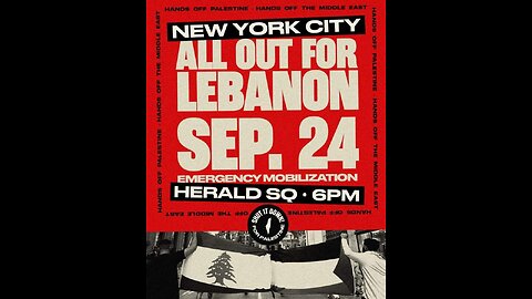 EMERGENCY ACTION FOR LEBANON in New York City.