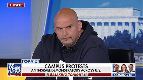 Sen. John Fetterman: Hamas Is Convinced They've Won The 'PR War'