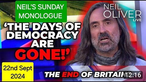 Neil Oliver's Sunday Monologue - 22nd September 2024.