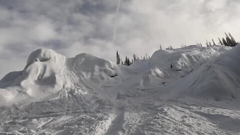 Checking out the Hidden Valley expert terrain at Brundage Mountain Resort