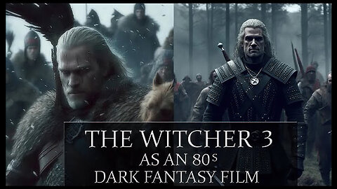 The Witcher 3 as an 80's Dark Fantasy #thewitcher3 #AI #Midjourney #80sDarkFantasy