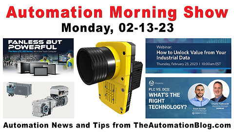 Cognex, Advantech, Siemens, Aspentech, Thermosystems and more today on the Automation Morning Show