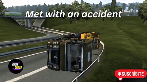 My Truck is met with an accident in Euro Truck Simulator - Full Job