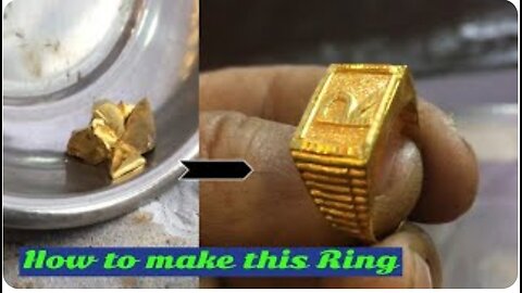 How Gold Ring is Made | Gold Ring Making | Signet Ring Making | 24k Gold Ring