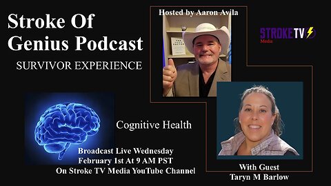 Stroke Of Genius Podcast with With Guest Taryn M Barlow Cognitive Health Coach