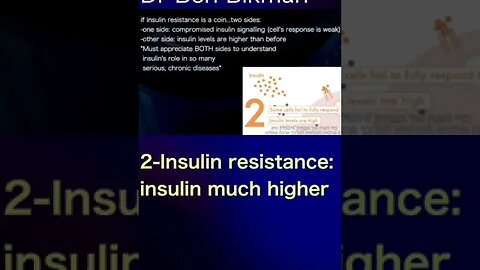 Dr Ben Bikman: Insulin resistance includes: 1. insulin not effective; 2. insulin too high #shorts