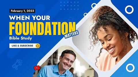 When Your Foundation Matters #sermon #preaching #upci #apostolic #pentecostal