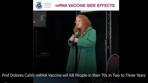 Prof. Dolores Cahill: „mRNA-Impfstoff wird Menschen in ihren 70ern in 2-3 Jahren töten🙈