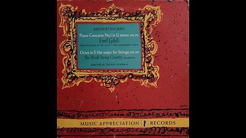 Mendelssohn, Thomas Scherman - Concerto No. 1 in G Minor For Piano and Orchestra, Op. 25 (Analysis)