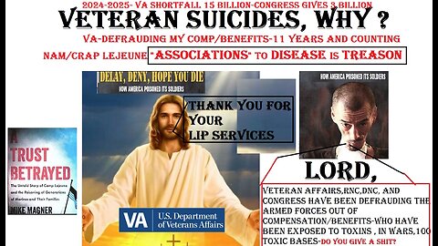 VETERAN SUICIDES, WHY CONGRESS/VA ? $$$