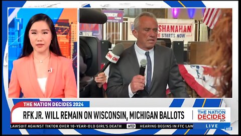 RFK JR. WILL REMAIN ON WI, MI BALLOTS