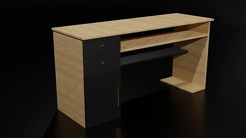 Modern Desk Design #blender