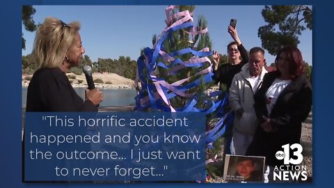 Tree dedicated to victims of North Las Vegas crash that killed 7 family members