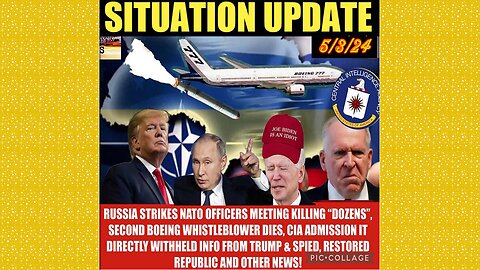 SITUATION UPDATE 5/3/24 - Russia Strikes Nato Meeting, Palestine Protests, Gcr/Judy Byington Update