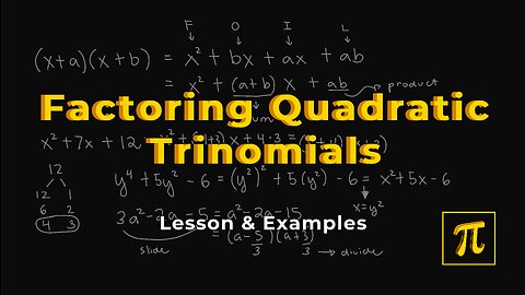 Factoring QUADRATIC Trinomials (QT) - It becomes EASY with practice!