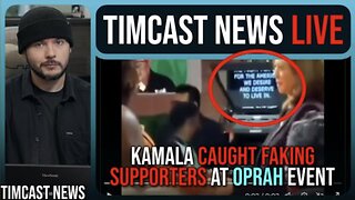 Video EXPOSES FAKE Kamala Supporters At Oprah Event, Democrat ACCUSED Of Using Teleprompter