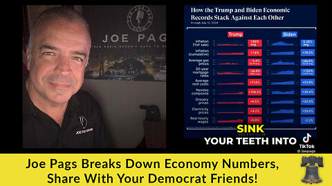 Joe Pags Breaks Down Economy Numbers, Share With Your Democrat Friends!