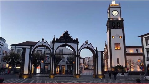 LIVE: Walk City Center and Sunset - Ponta Delgada Azores Portugal - 10.02.2023