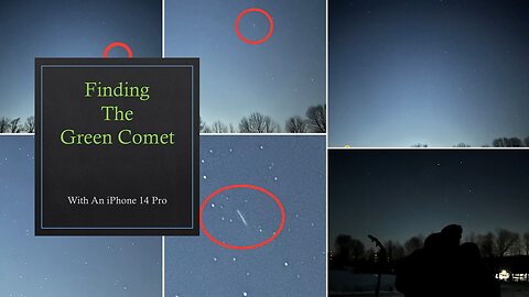 I used my iPhone 14 pro to find the Green Comet!