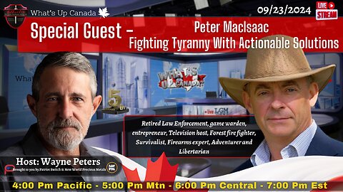 Special Guest: Peter MacIsaac - Fighting Tyranny With Actionable Solutions